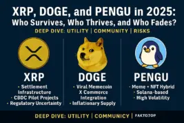 XRP, DOGE, and PENGU