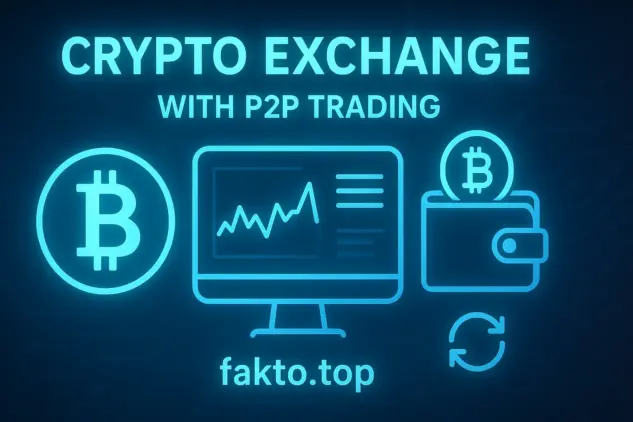 Crypto exchange with P2P trading