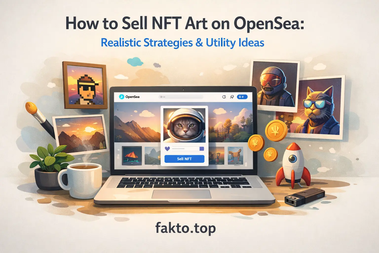 How to Sell NFT Art on OpenSea